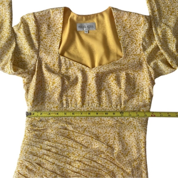 Mikael Aghal Midi Dress in Yellow - Picture 11 of 12